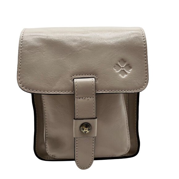 Patricia Nash Chalk White Leather Lari Crossbody Bag - Picture 1 of 12